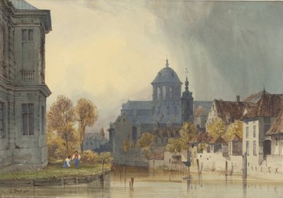 A View of the Church of Our Lady of Hanswijk, Mechelen, Belgium by Thomas Shotter Boys